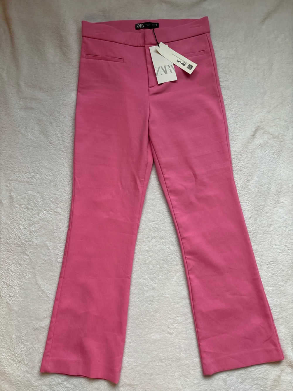 Zara Bright Pink Skinny Ponte Pants